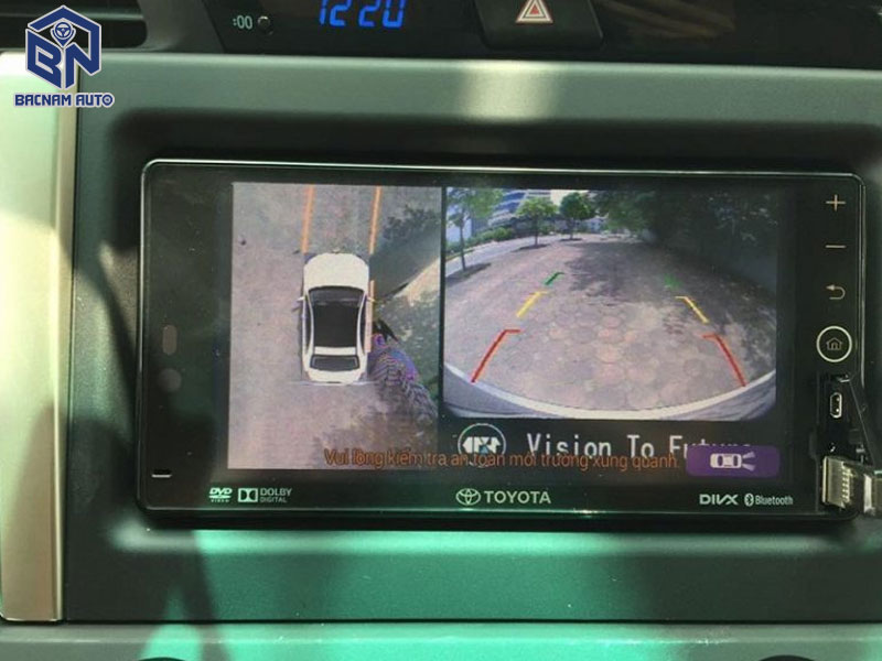 Camera 360 ô tô có chức năng ghi hình toàn cảnh xung quanh xe