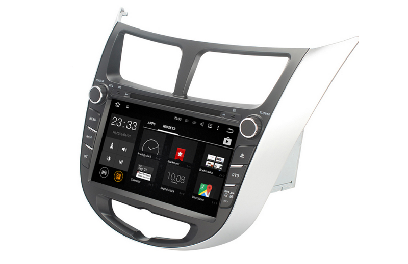 Đầu màn hình DVD ô tô cho xe Hyundai Accent Android chạy các ứng dụng