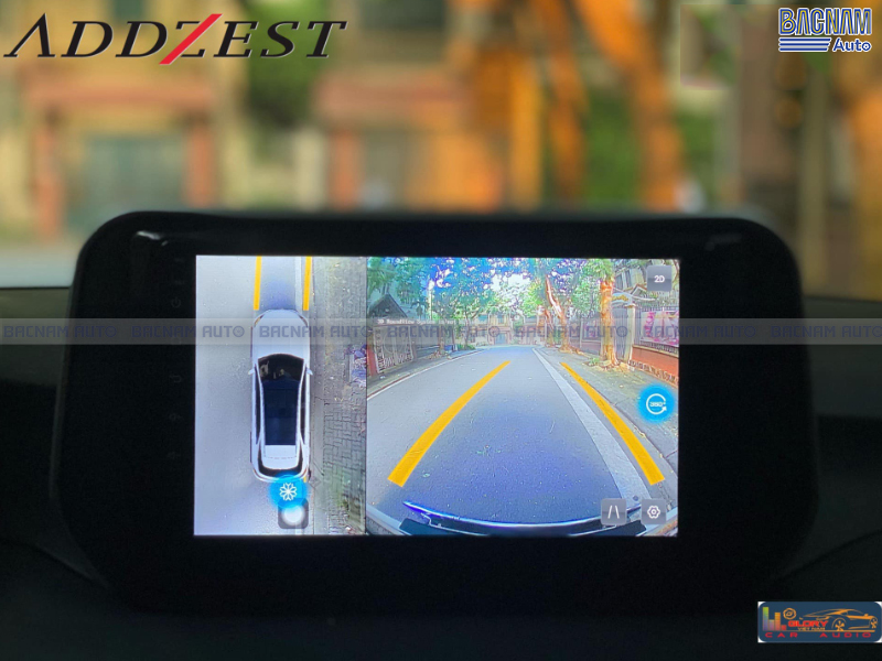 Trải nghiệm lùi xe độ nét cao với đầu màn hình DVD Android ADDZEST Ram 4/64 tích hợp Camera 360
