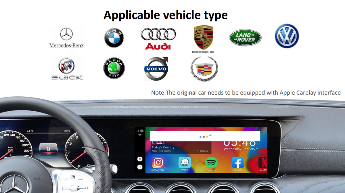Apple Carplay AI BOX thiết bị giải trí thông minh cho xe ô tô 1