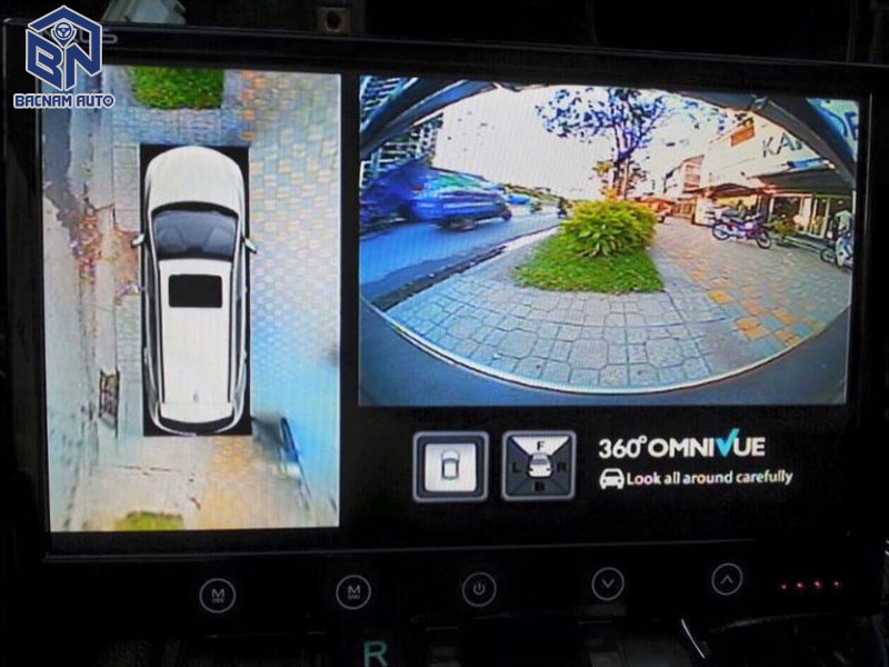 Camera 360 độ ô tô khởi động và tắt theo điện xe