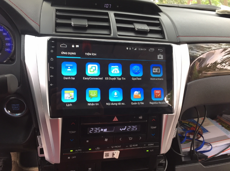 Màn hình DVD ô tô cho xe Toyota Camry với giao diện android thông minh