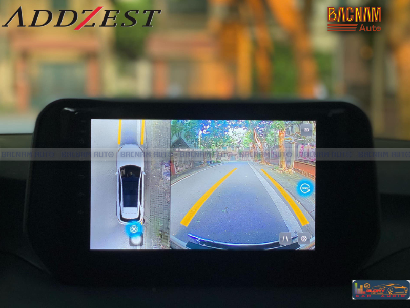 DVD Android ADDZEST Ram 2/32 tích hợp Camera 360 giúp lưu lại tốc độ xe chạy.