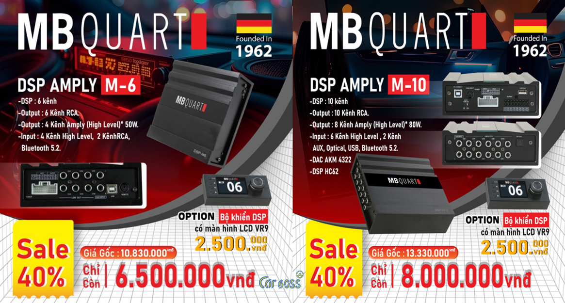 DSP MBQuart tích hợp kèm amply , Bluetooth… Ngon-bổ-rẻ nhất hiện nay