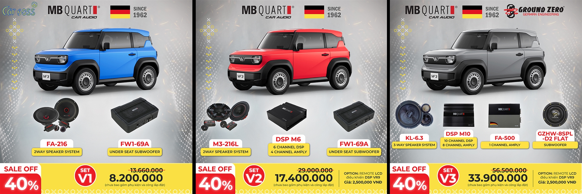 nâng cấp loa cho xe Vinfast