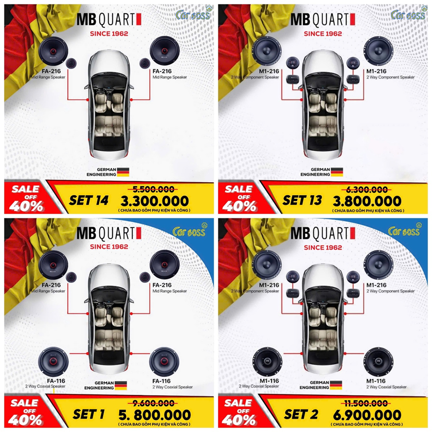 Loa Cánh thay thế MB QUART chất lượng cực kỳ tốt 