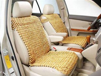 Áo ghế hạt gỗ cho xe ô tô